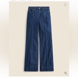 J. Crew Wide-Leg Trouser Jeans, 34